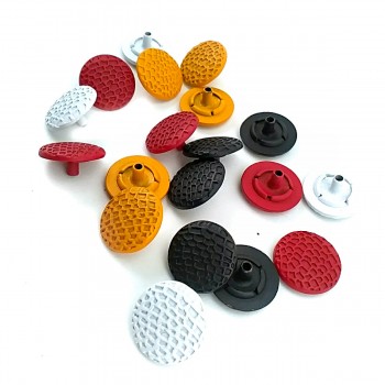 17 mm 28 L  Plain Painted Snap Fasteners Button Honeycomb Pattern E 769 MN