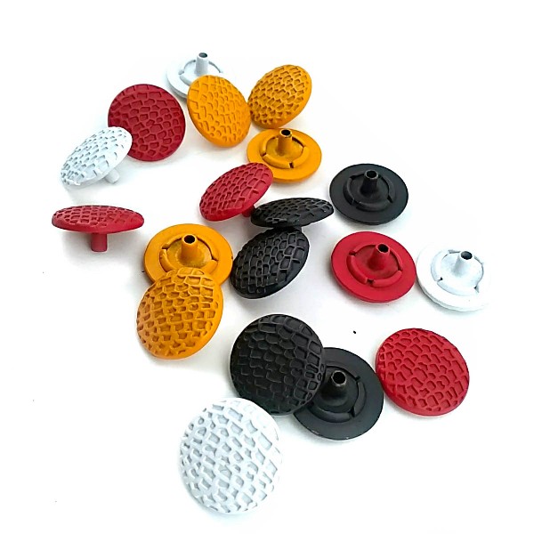 17 mm 28 L  Plain Painted Snap Fasteners Button Honeycomb Pattern E 769 MN