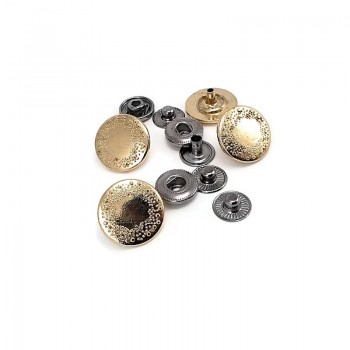 16 mm - 26 L Snap Fasteners Decorative Patterned Metal  Snap Button E 794