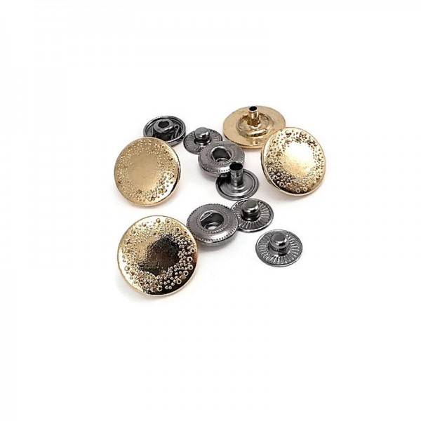 16 mm - 26 boy Çıtçıt Düğme Dekoratif Desenli Metal E 794