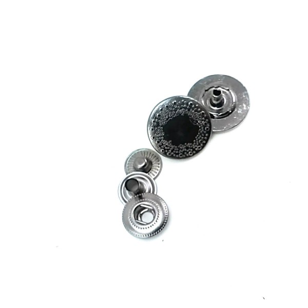 16 mm - 26 boy Çıtçıt Düğme Dekoratif Desenli Metal E 794