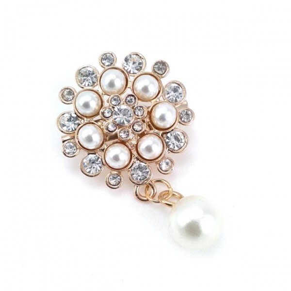 Stylish design with brooch accessory stone BR004