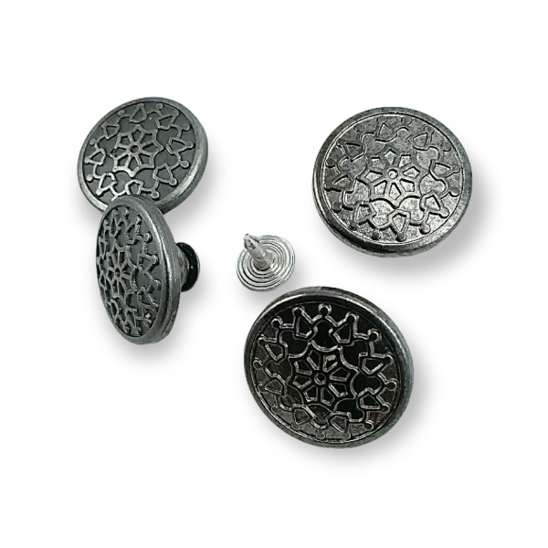 20 mm 32 L Patterned Jeans Button E 1011