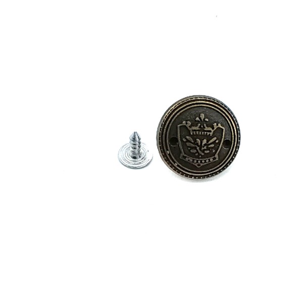 20 mm 32 L Crown Logo Jeans Button E 1029