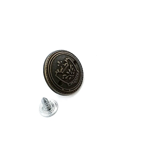 20 mm 32 L Crown Logo Jeans Button E 1029