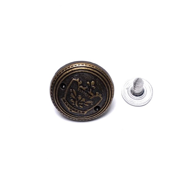 20 mm 32 Boy Taç Logolu Kot Düğme E 1030