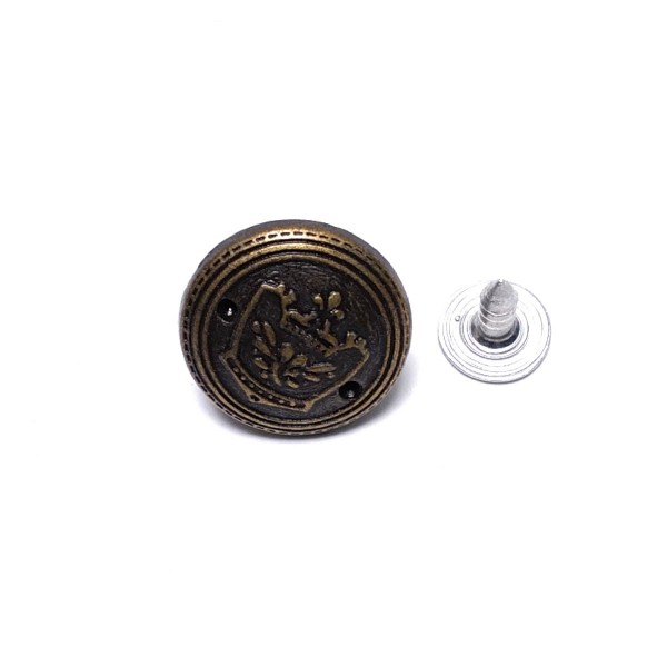 20 mm 32 L Crown Logo Jeans Button E 1030