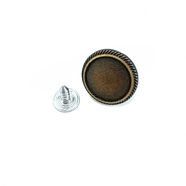 17 mm Çizgili Desenli Çakma Kot Düğmesi E 1045 17 mm Çizgili Desenli Çakma Kot Düğmesi E 1045