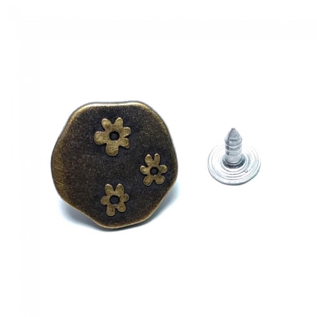Çakma düğme 19 mm E 1061 Black Nikel Çakma düğme 19 mm E 1061 Black Nikel