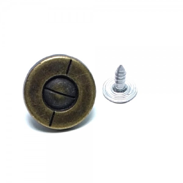 17 mm 26 L Screw Shape Jeans Button E 1184