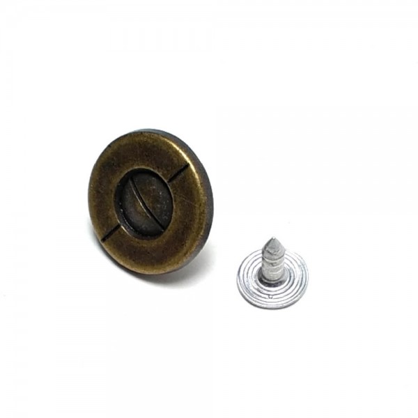 17 mm 26 L Screw Shape Jeans Button E 1184