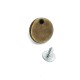 17 mm 27 L Single Stone Flat Coin Shape Jeans Button E 1192