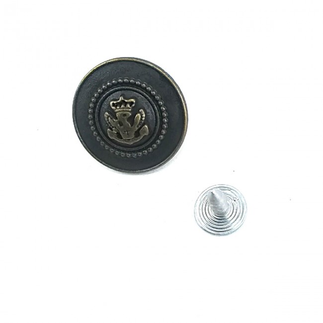 20 mm - 32 Boy Logo Desenli Kot Düğmesi E 1358 20 mm - 32 Boy Logo Desenli Kot Düğmesi E 1358