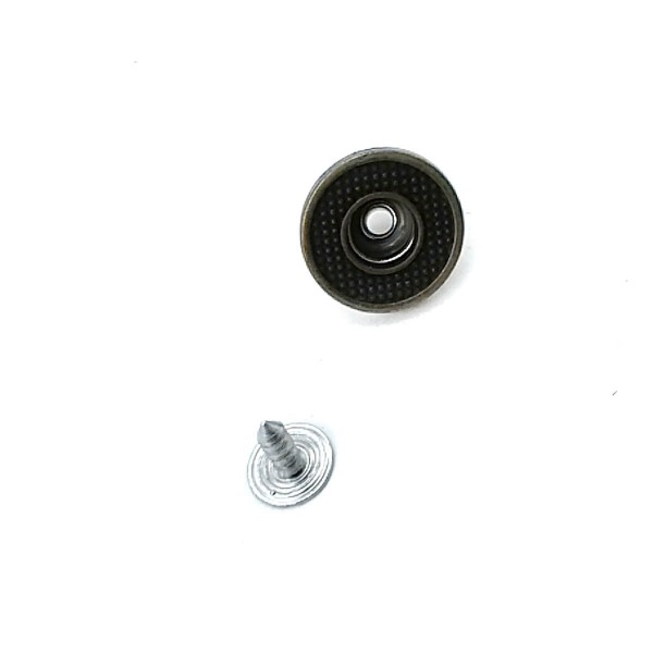 17 mm 27 Boy Nokta Desenli Ortası Delik Kot Düğmesi E 1371