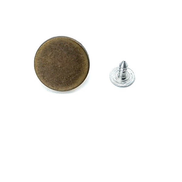17 mm 28 L Flat Coin Shape Jeans Button E 1377