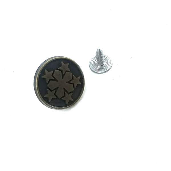 17 mm - 28 Boy Yıldız Desenli Kot Düğmesi E 1378
