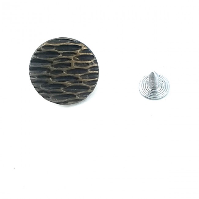 19 mm - 30 Boy Petek Desenli Kot Düğmesi E 1450 19 mm - 30 Boy Petek Desenli Kot Düğmesi E 1450