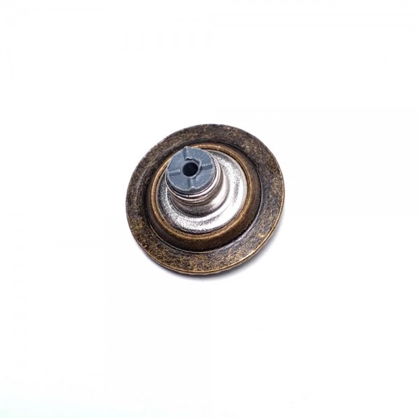 19 mm 30 Boy Çizgi Desenli Kot Düğmesi E 1454