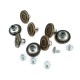 18 mm 26 L Ring Pattern Enameled Jeans Button E 1546