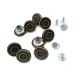 15 mm 24 L Ring Pattern Enameled Jeans Button E 1550