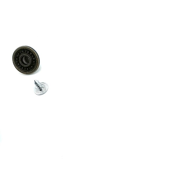 17 mm 28 boy Kot Düğmesi Nokta Desenli Ortası Delikli E 156
