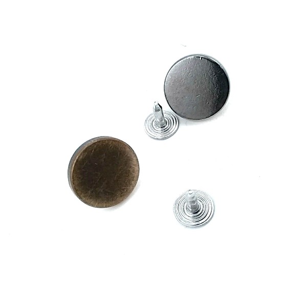 15 mm Flat Coin Shape Jeans Button E 1627