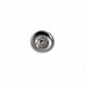 17 mm 28 L Jeans Button - Zamak - Flower Patterned E 173