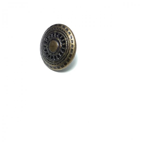 24 mm 38 L Patterned Zamak Jeans Button E 199