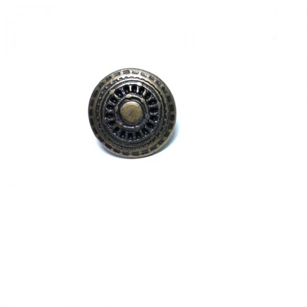 24 mm 38 L Patterned Zamak Jeans Button E 199