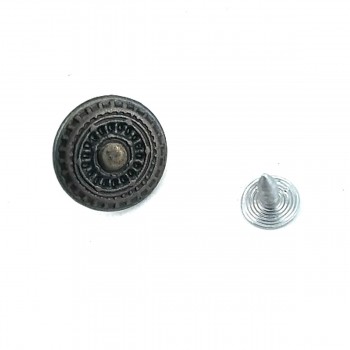 18 mm - 30 Boy Geometrik Desenli Kot Düğmesi E 200