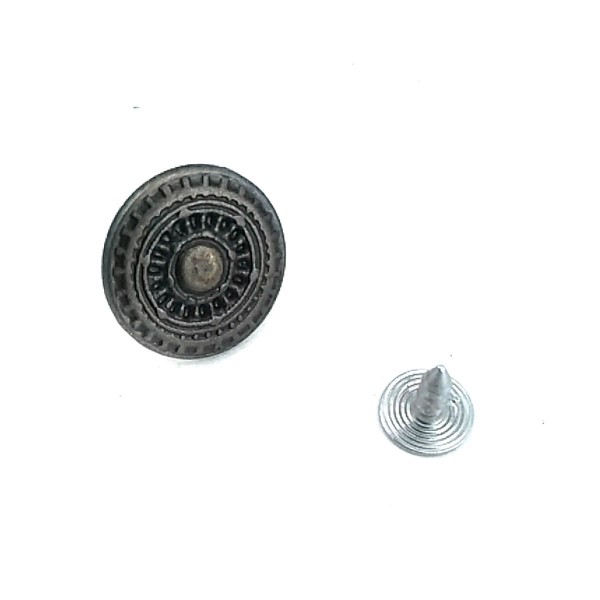 18 mm - 30 L Geometric Pattern Jeans Button E 200