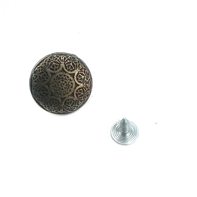 20 mm - 32 Boy Motif Desenli Kot Düğmesi E 237 20 mm - 32 Boy Motif Desenli Kot Düğmesi E 237