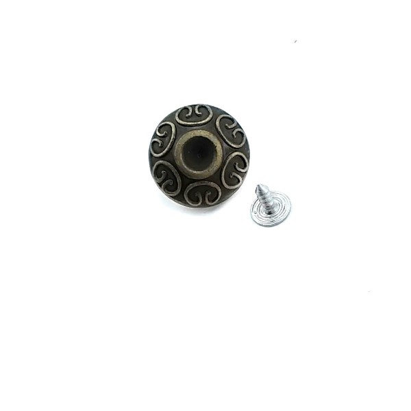 22 mm 36 L Rhinesone and Patterned Jeans Button E 245