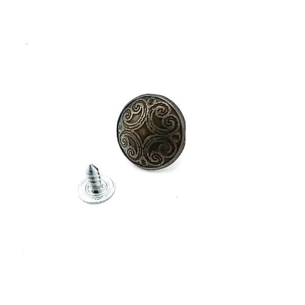 17 mm 27 boy Motif Desenli Çakma Düğme  E 247