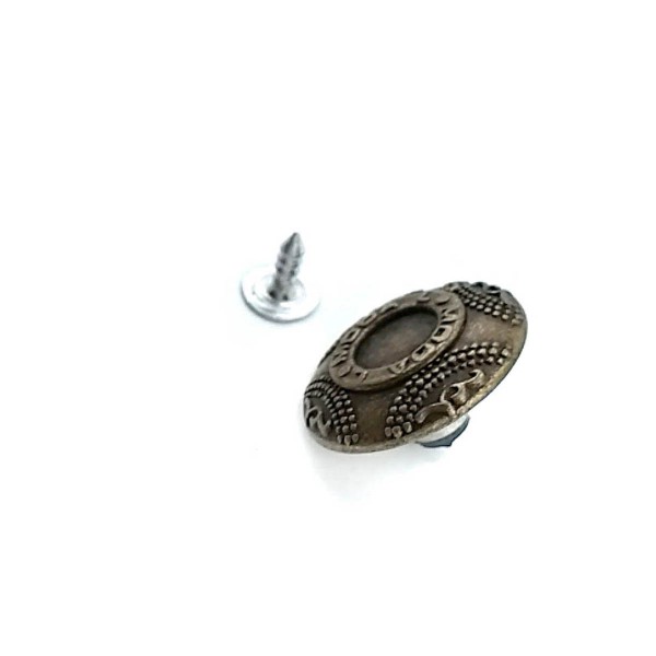 22 mm 35 L Brand Written Jeans Button E 316