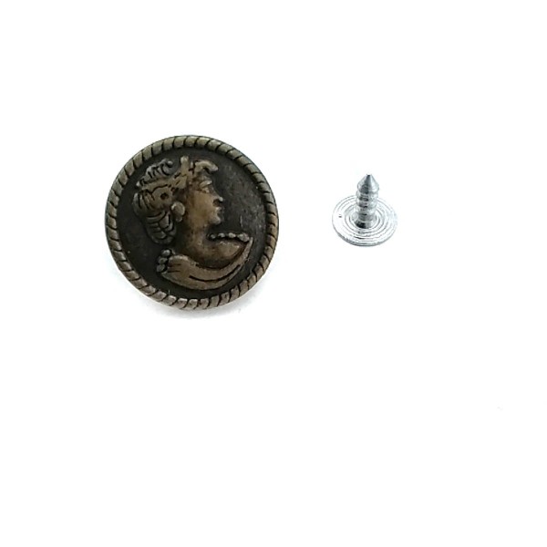 20 mm Sculpture Printed Push-button E 327