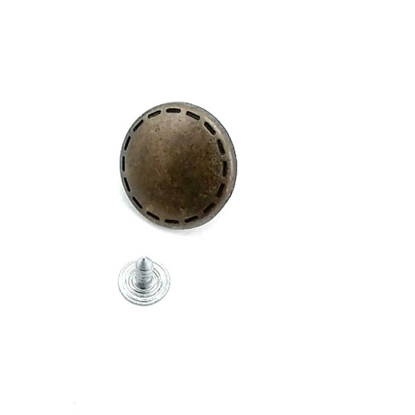 22 mm 37 L  Stitch Mark Snap-in button E 338