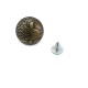 19 mm 30 L  Jeans Button - Zinc Alloy Denim Button Fish Pattern E 342