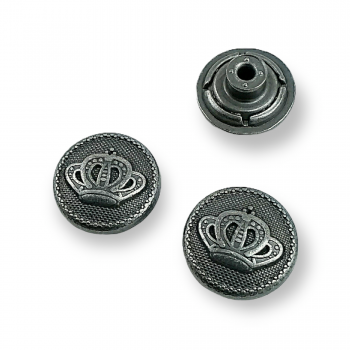 17 mm 28 L Jeans Button with Crown Logo E 446 