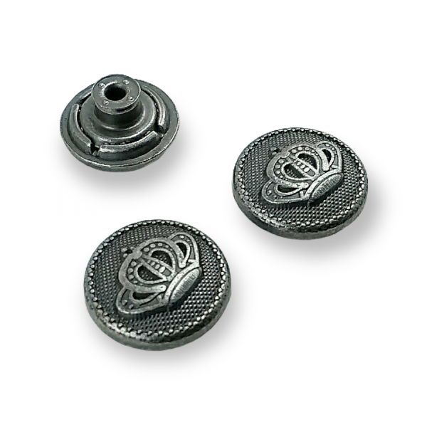 17 mm 28 L Jeans Button with Crown Logo E 446