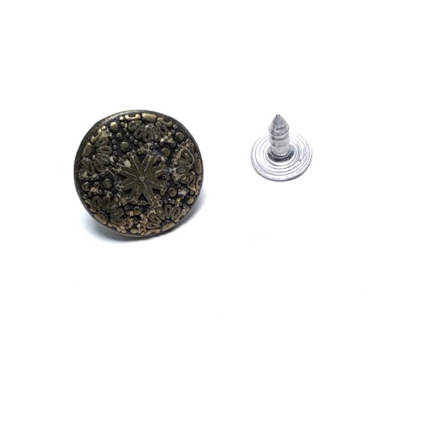 16 mm 26 boy Kot Düğmesi Motif Desenli Çakma Düğme E 497