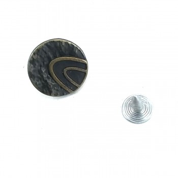 16 mm - 26 L Stylish Patterned Jeans Button E 532