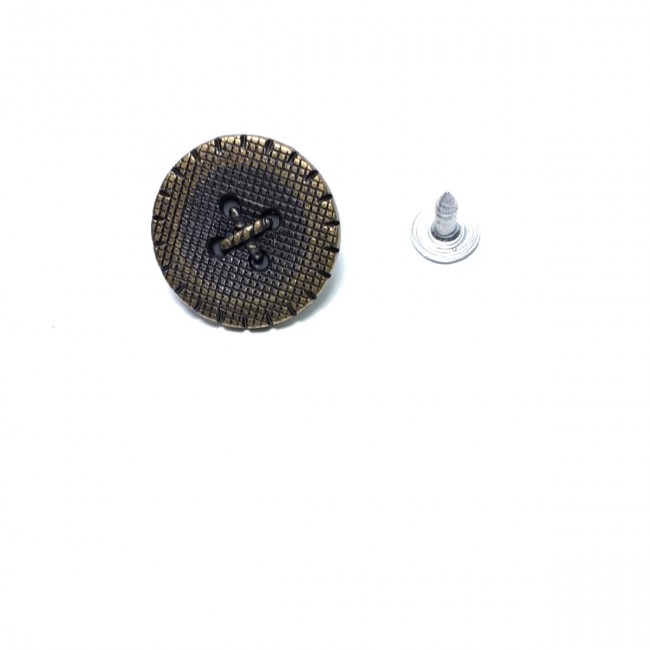 22 mm Ortada Dikişli Metal Çakma düğme E 653 22 mm Ortada Dikişli Metal Çakma düğme E 653