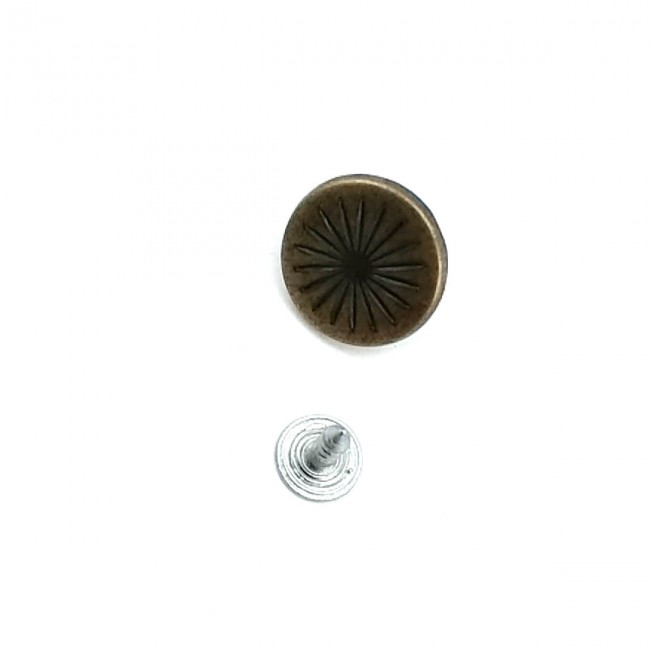 17 mm Güneş Desenli Çakma Düğme E 732 17 mm Güneş Desenli Çakma Düğme E 732