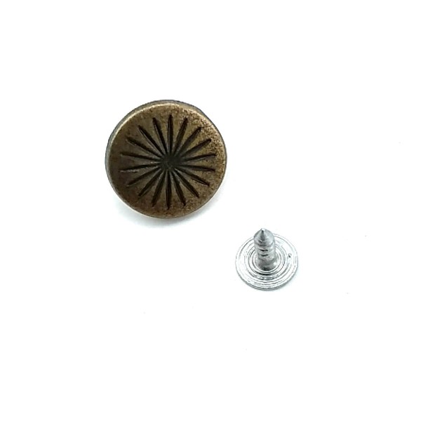 17 mm 27 L Star Pattern Snap Button E 732