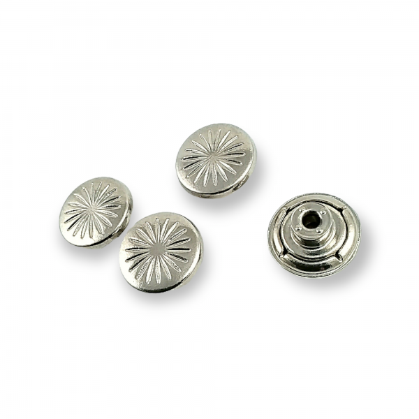 17 mm 27 L Star Pattern Snap Button E 732