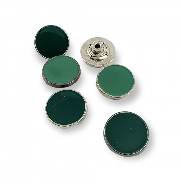 21 mm 32 L Flat Coin Type and Enameled Jeans Button E 820