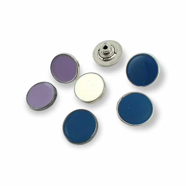 21 mm 32 L Flat Coin Type and Enameled Jeans Button E 820