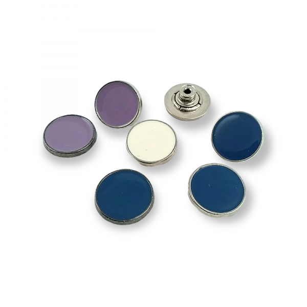 21 mm 32 L Flat Coin Type and Enameled Jeans Button E 820