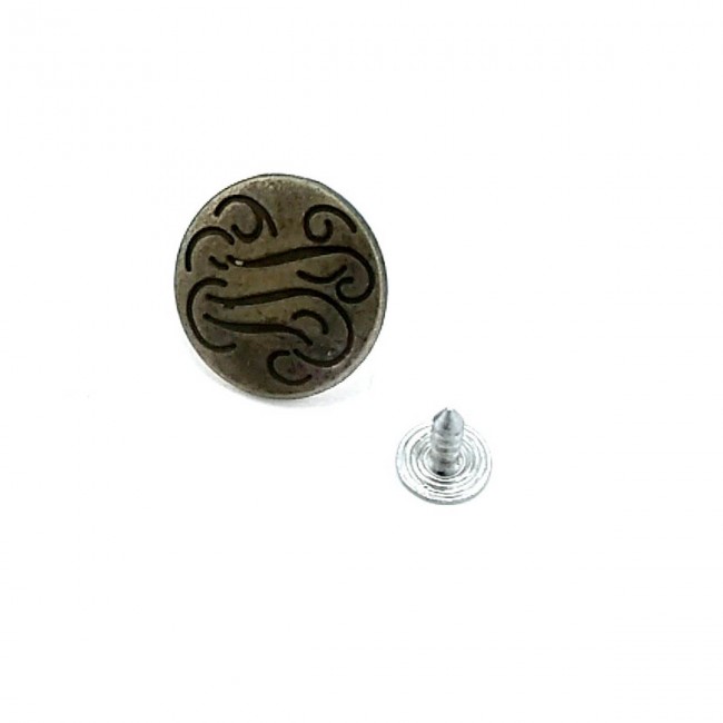 20 mm Desenli Kot Düğmesi E 844 20 mm Desenli Kot Düğmesi E 844